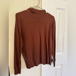 Brown Long Sleeve Women's Top